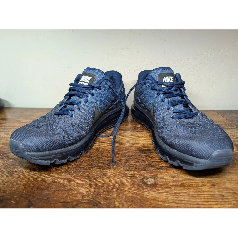 Nike Air Max 2017 Mens Navy Blue Running Shoes Size 8